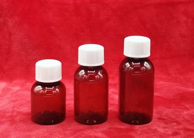 عرف زجاجات PET الصيدلانية القدرات ، 1MM سمك الجدار زجاجات البلاستيك الصيدلانية للطب