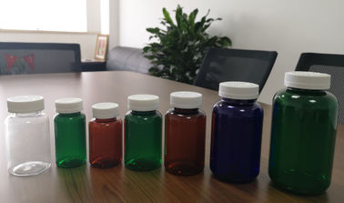 جولة 250ML زجاجات PET الرعاية الصحية الطب الأخضر / البني / اللون الطبيعي